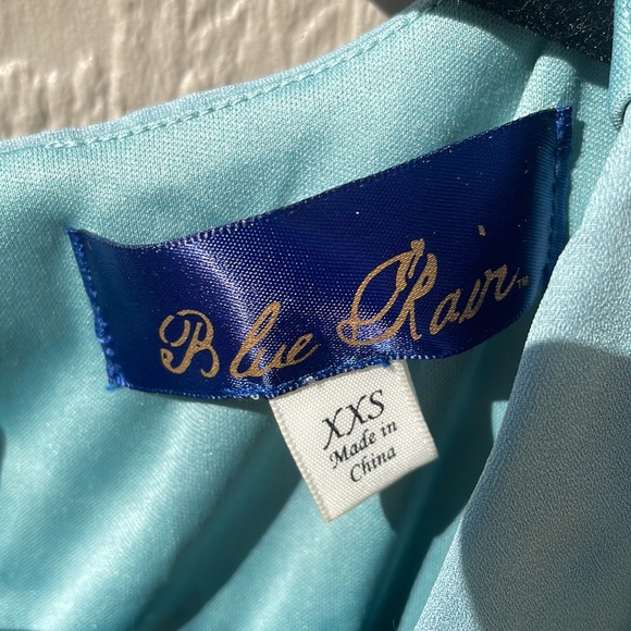 Blue Rain Dress. Size XXS. - Picture 3 of 3